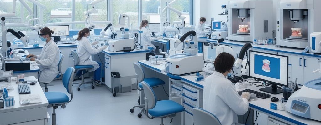 VDENT lab technicians at work